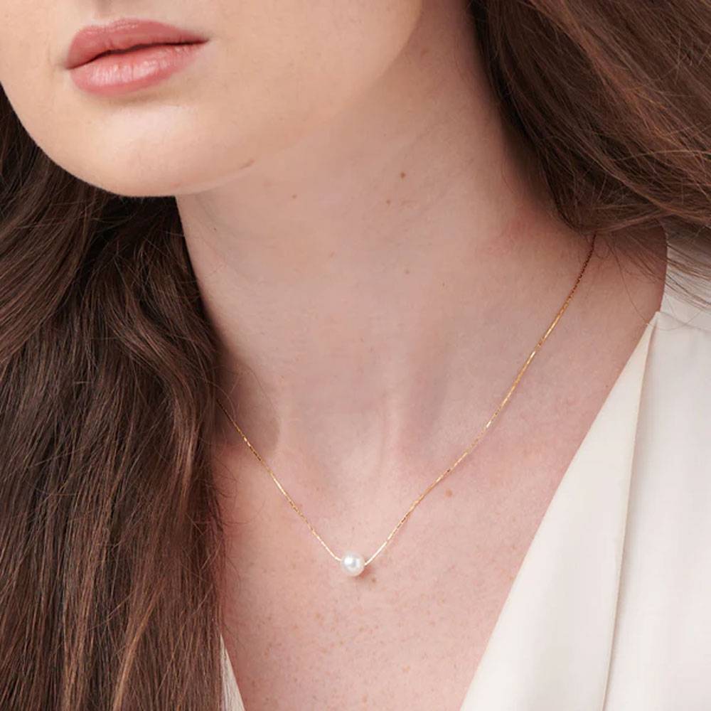Delicate Pearl Necklace : PM-NECKLACE-168
