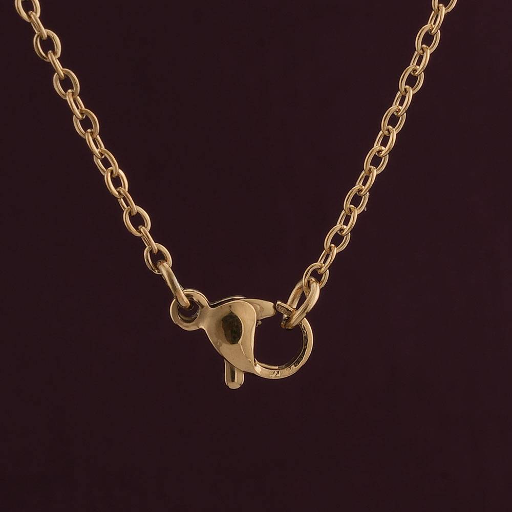 Palmonas 18K Gold Plated Small N Letter Necklace For Womens Waterproof & Anti-Tarnish : PM-NECKLACE-175-N