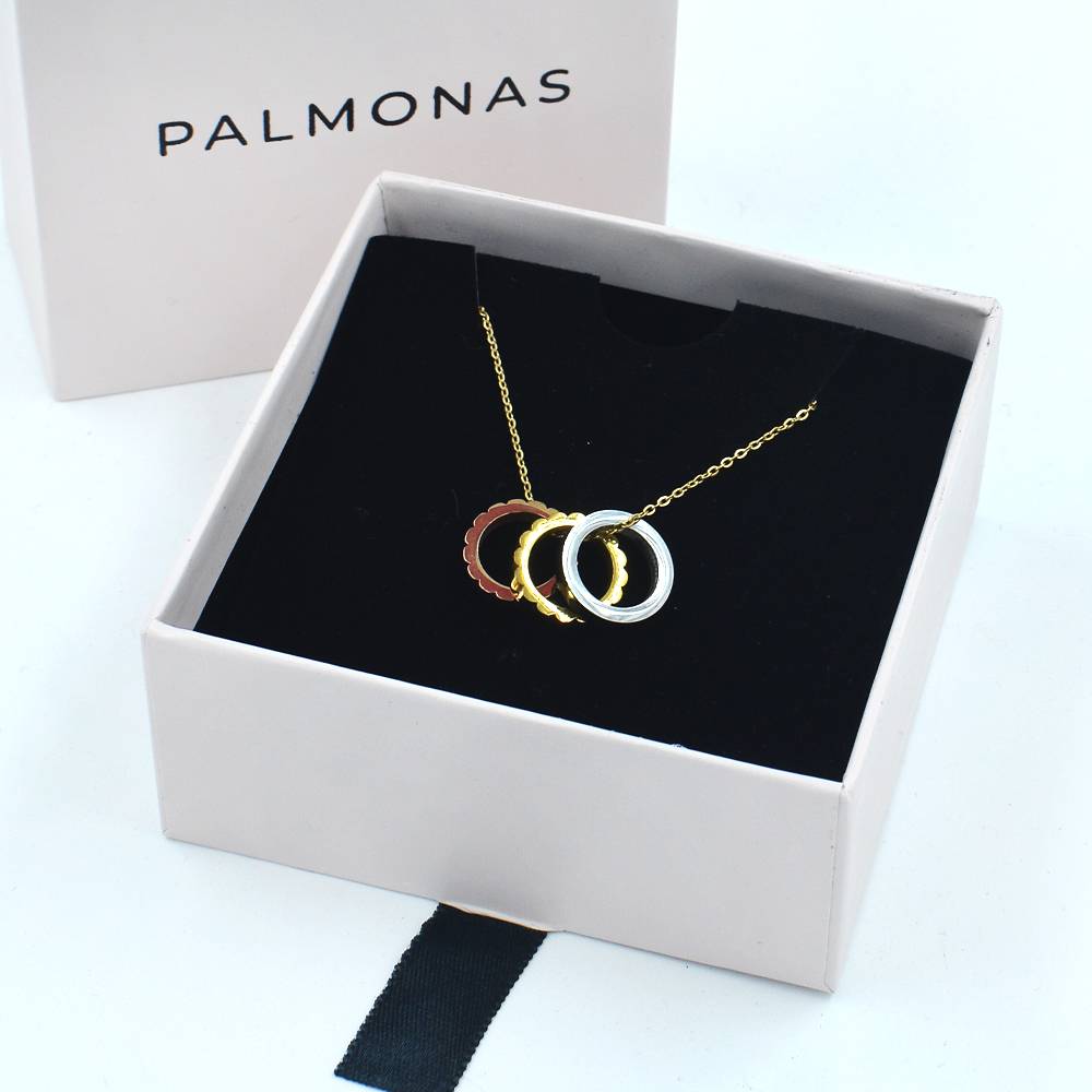 Three Circles Necklace : PM-NECKLACE-195