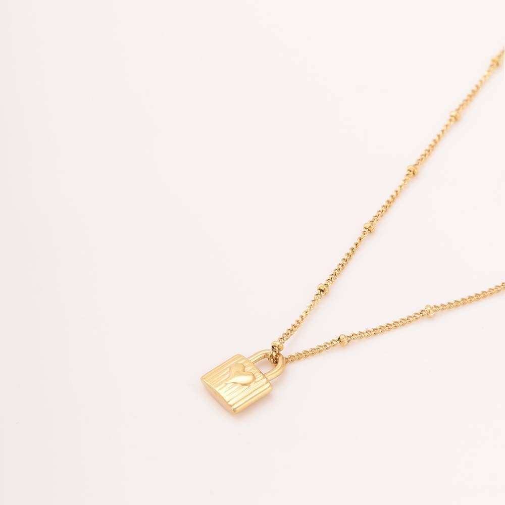 Heart Lock Necklace : PM-NECKLACE-200