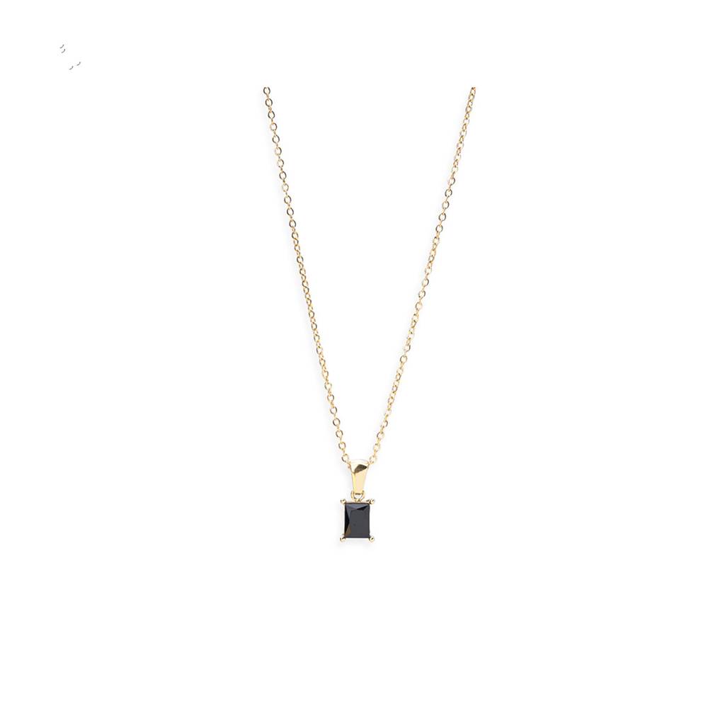 Black Stone Necklace : PM-NECKLACE-213
