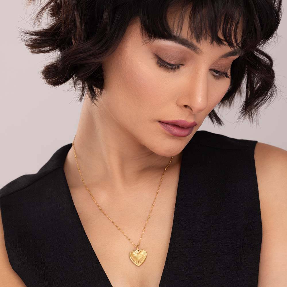 Heart Rays Necklace : PM-NECKLACE-215