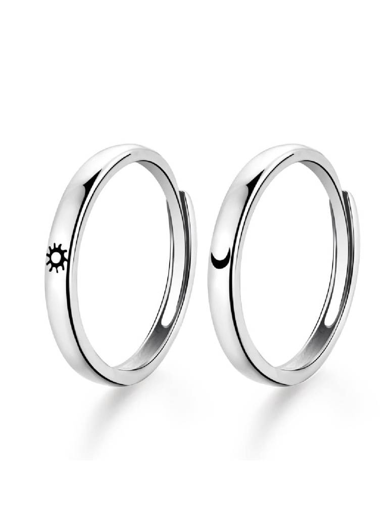 925 Sterling Silver Couple Rings : PM-RING-004