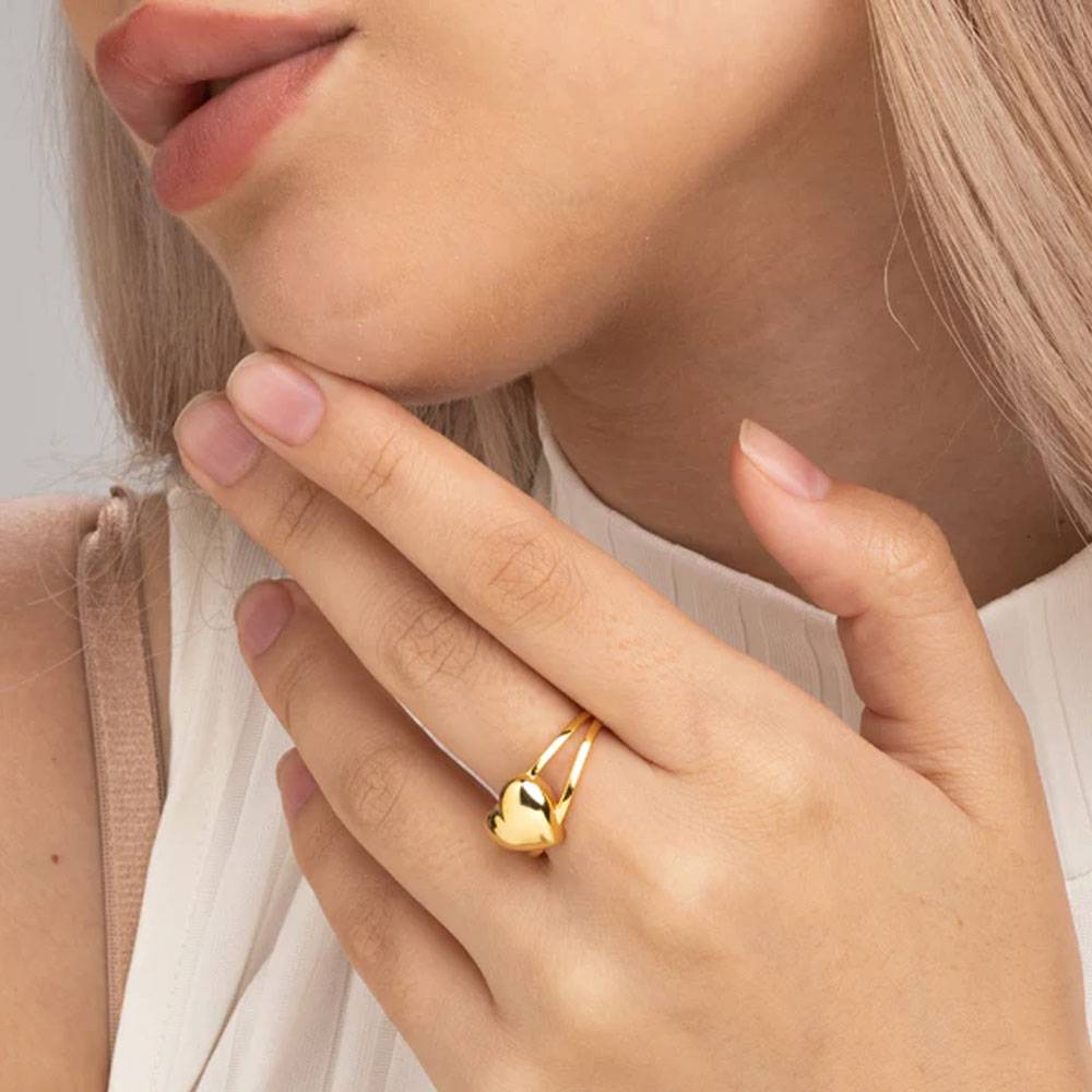 Heart Signet Ring : PM-RING-015