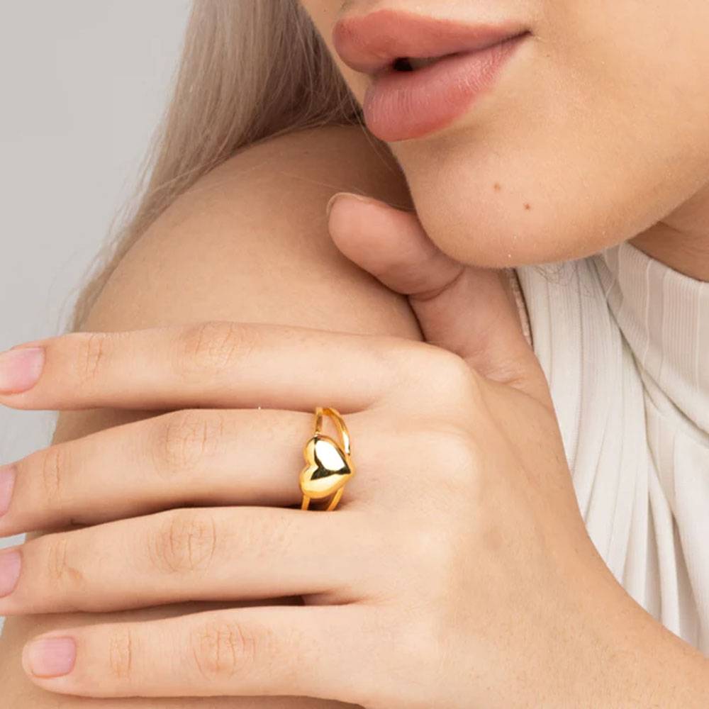Heart Signet Ring : PM-RING-015