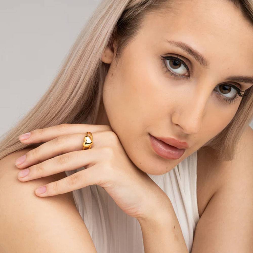 Heart Signet Ring : PM-RING-015