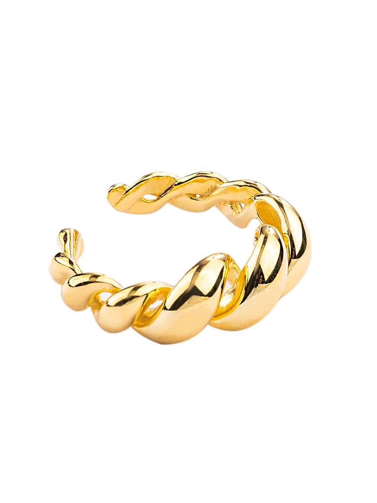 925 Sterling Silver 18K Gold-Plated Finger Ring : PM-RING-022