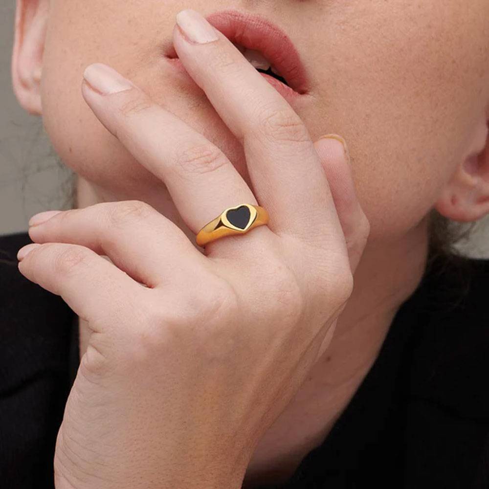 Black Heart Ring : PM-RING-032-6