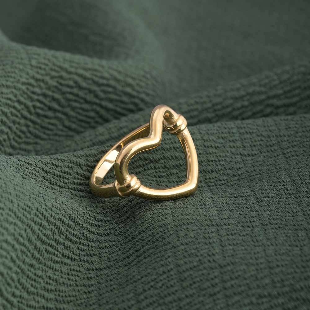 Heart Outline Ring : PM-RING-034-6