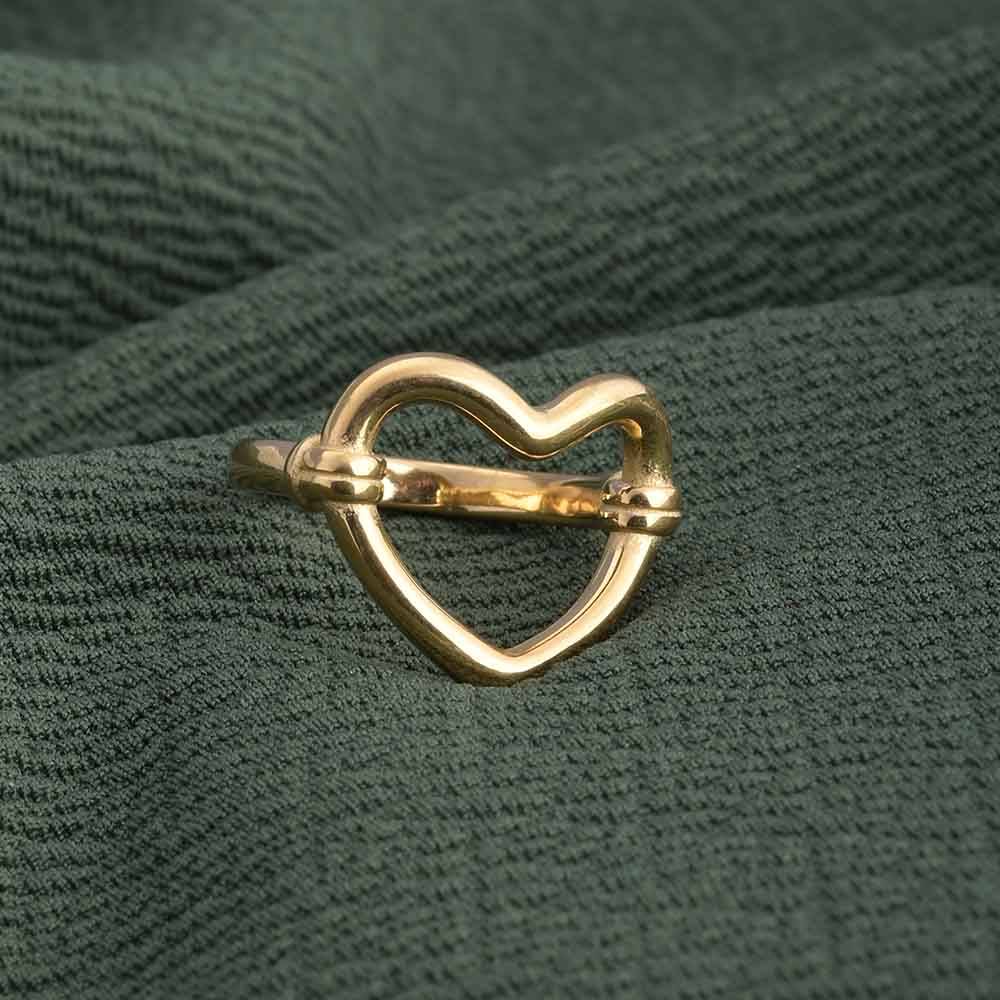 Heart Outline Ring : PM-RING-034-6