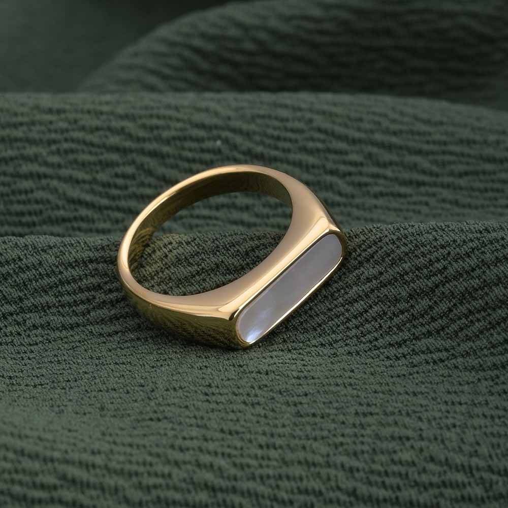 White Bar Ring : PM-RING-036-6