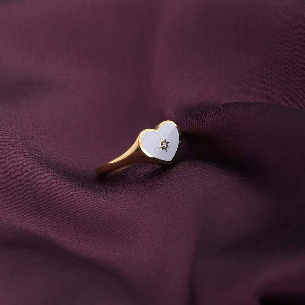 Women 18K Gold-Plated Finger Ring : PM-RING-049-8