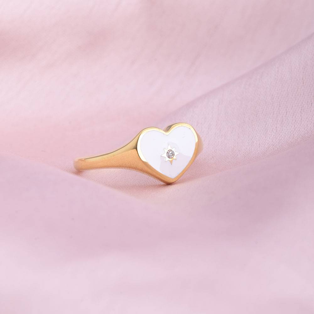 Women 18K Gold-Plated Finger Ring : PM-RING-049-8
