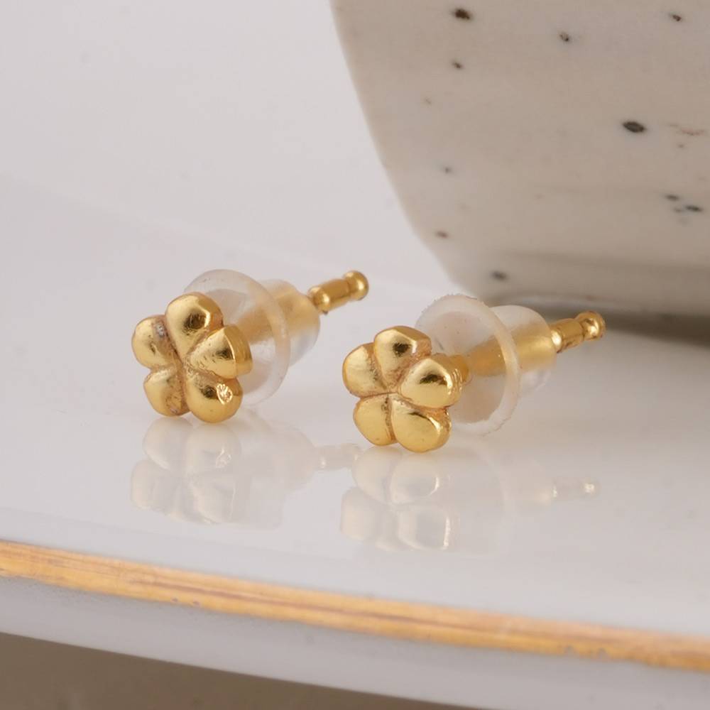 925 Sterling Silver Floral  Studs For Kids - Waterproof & Anti Tarnish  For Kids : PMKSTER510-G