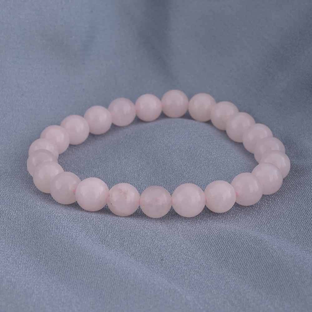 Natural Peach Genstone Bead Bracelet : PMM04BR005