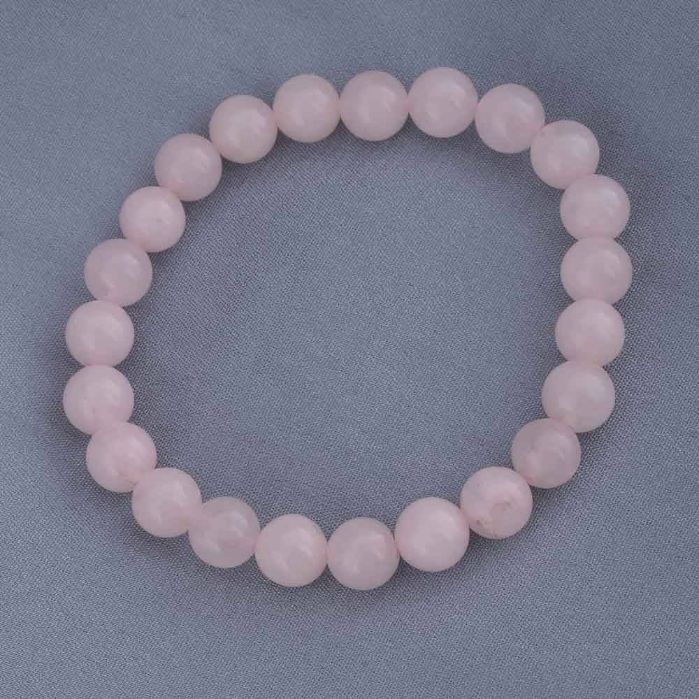 Natural Peach Genstone Bead Bracelet : PMM04BR005