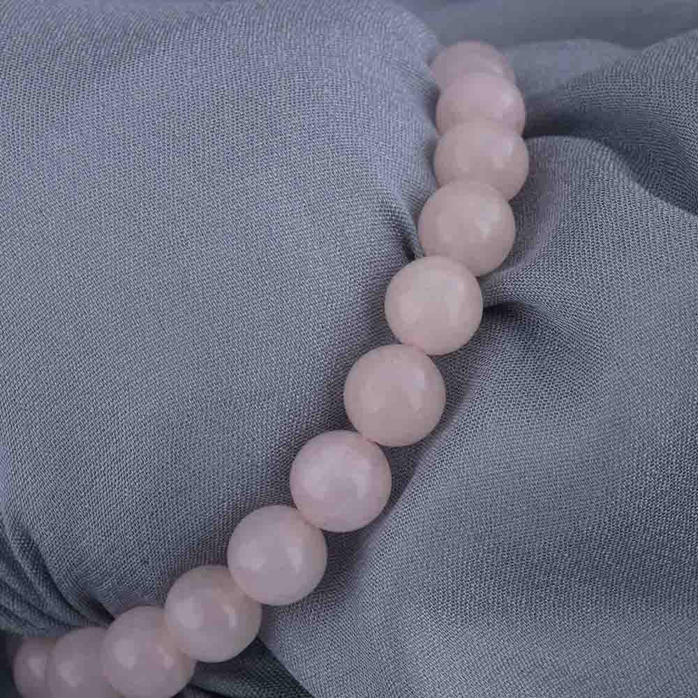 Natural Peach Genstone Bead Bracelet : PMM04BR005