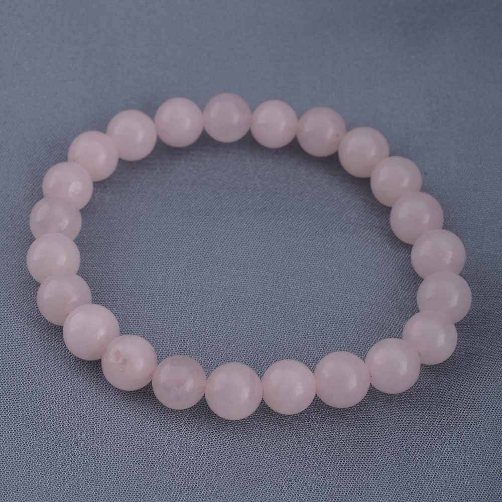 Natural Peach Genstone Bead Bracelet : PMM04BR005
