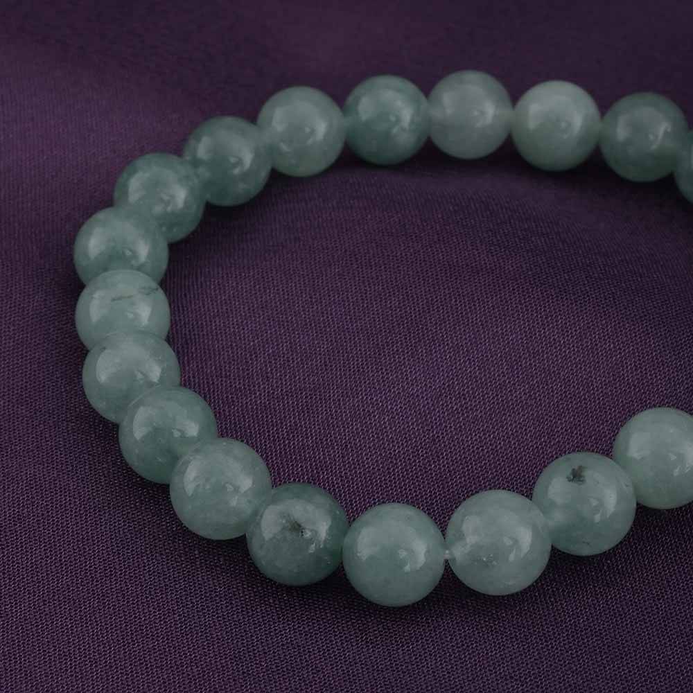 Natural Green Bead Bracelet : PMM04BR013