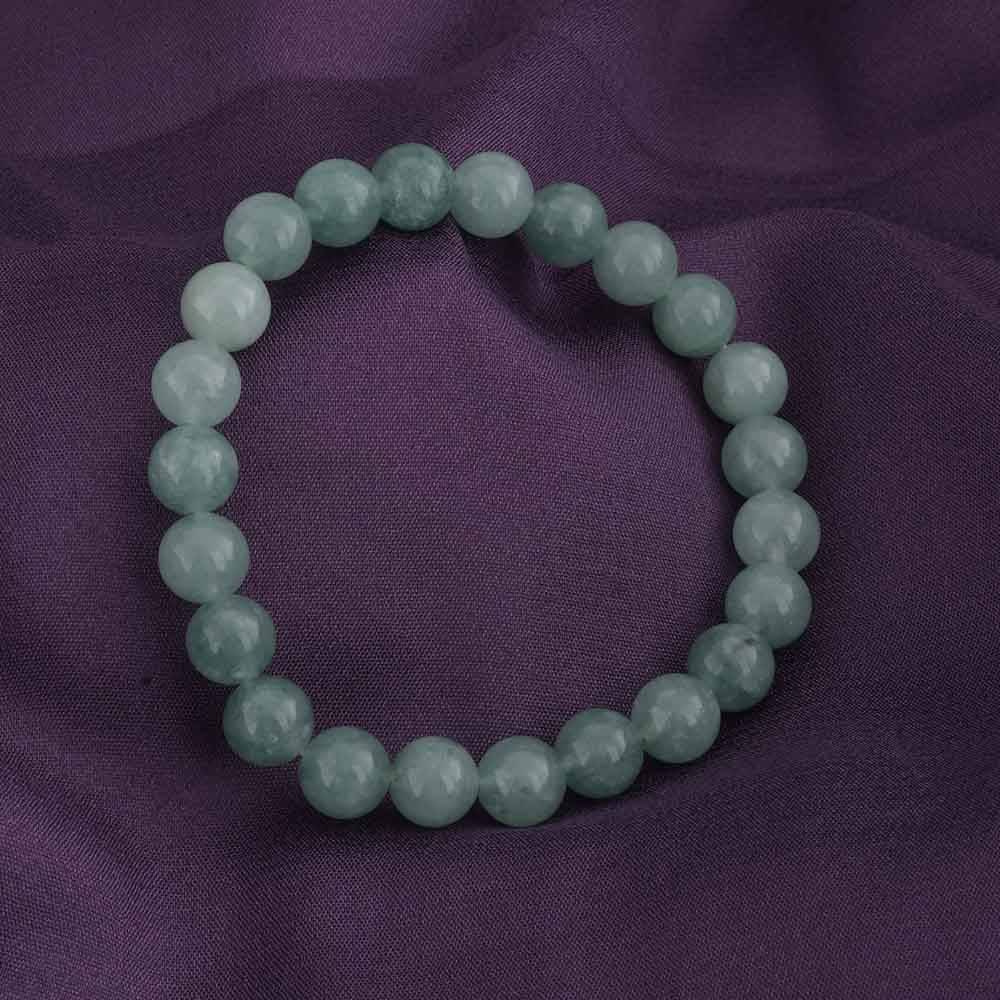 Natural Green Bead Bracelet : PMM04BR013