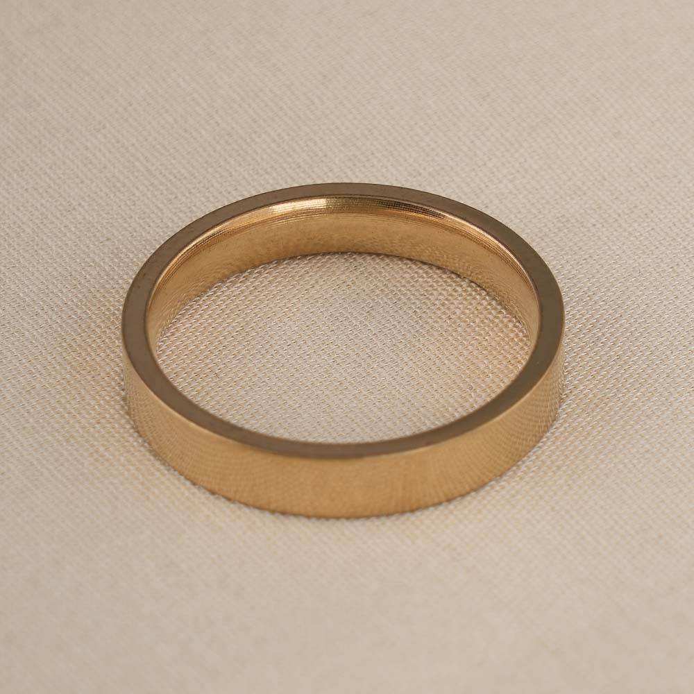 Palmonas Vintage Gold Band Ring For Mens- Waterproof & Anti-Tarnish : PMMSSRG516-G-8