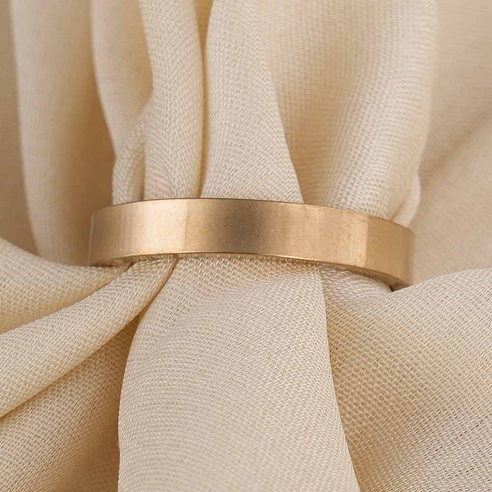 Palmonas Vintage Gold Band Ring For Mens- Waterproof & Anti-Tarnish : PMMSSRG520-G-12