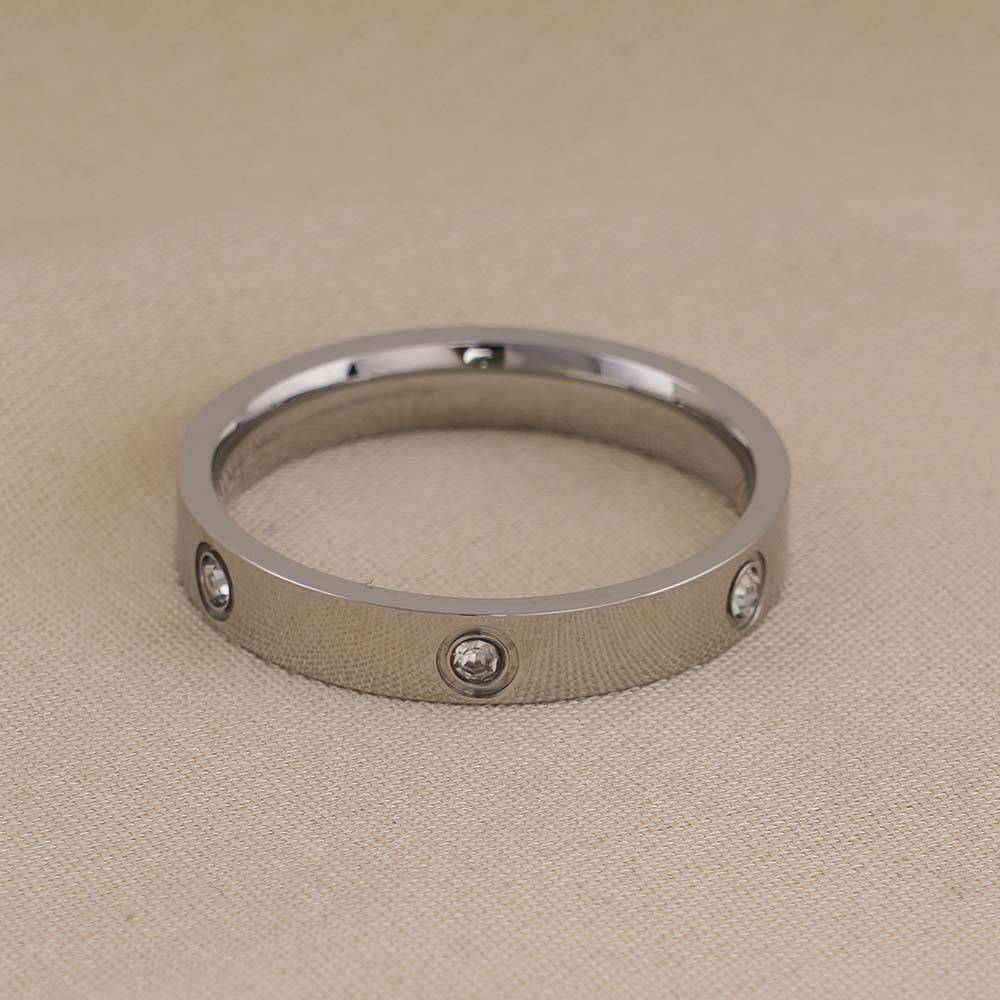 Palmonas Cartier Silver Band Ring For Mens - Waterproof & Anti-Tarnish : PMMSSRG614-S-6
