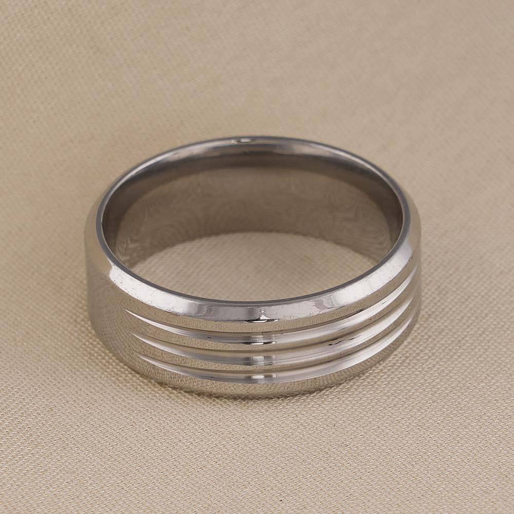 Palmonas Shiny Diamond Silver Ring For Mens- Waterproof & Anti-Tarnish : PMMSSRG657-S-6