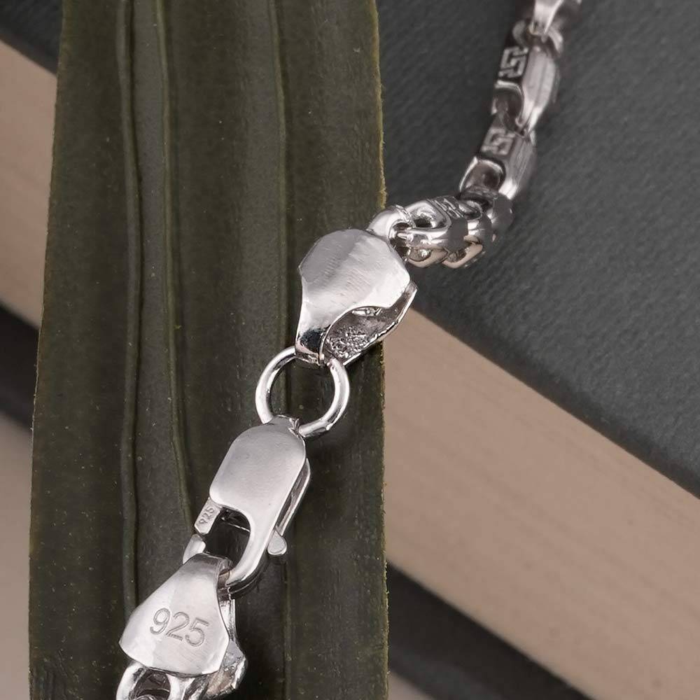 925 Sterling Silver Solid  Mariner Chain For Mens - Waterproof & Anti Tarnish : PMMSTNC313-S