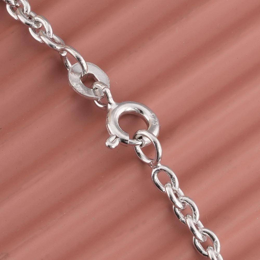 925 Sterling Silver Fine Chain For Mens - Waterproof & Anti Tarnish : PMMSTNC314-S