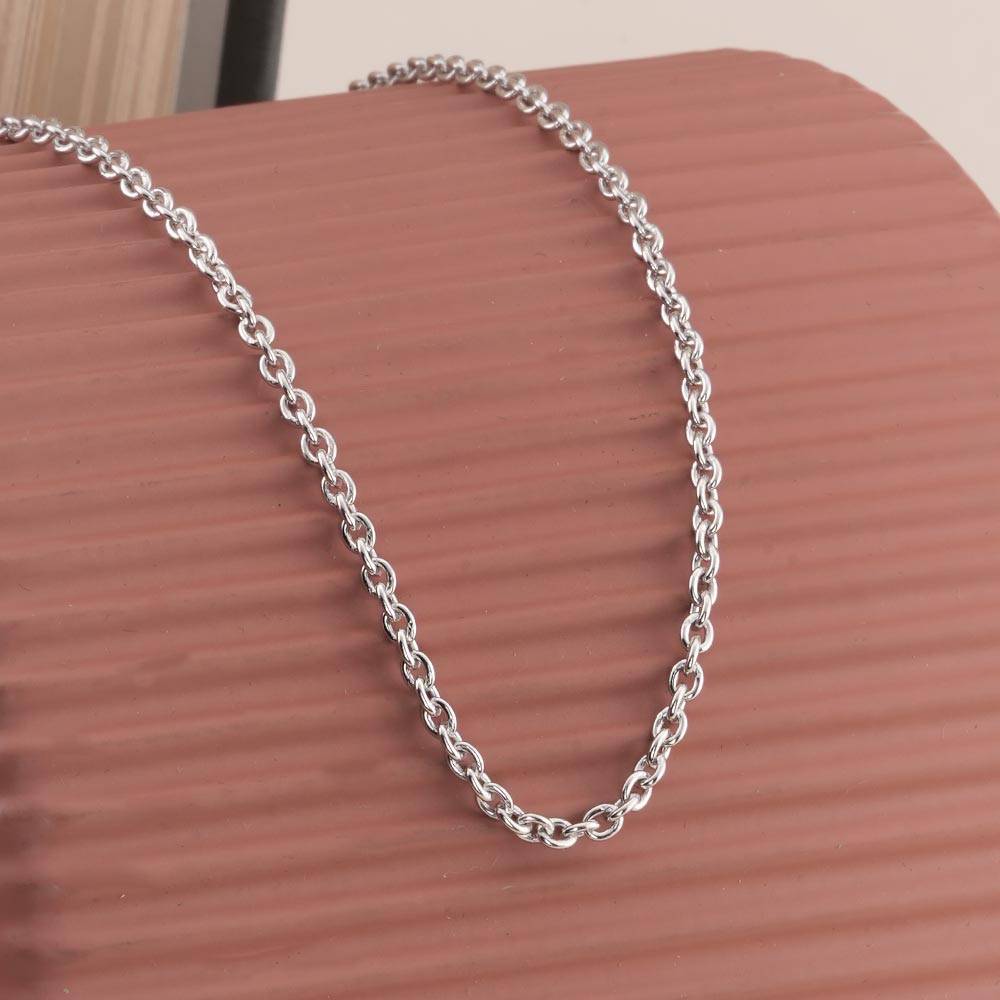 925 Sterling Silver Fine Chain For Mens - Waterproof & Anti Tarnish : PMMSTNC314-S