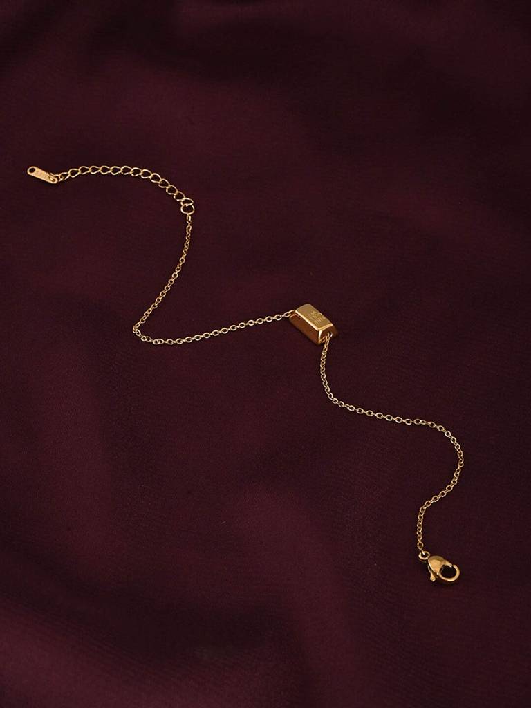 Gold Bar Anklet : PMW01AN002