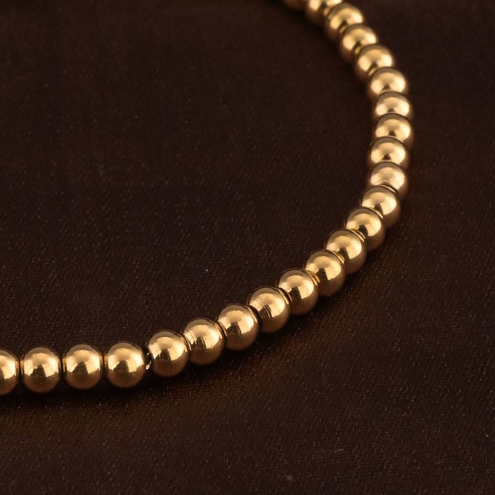 Minimalist Gold Charm Bracelet : PMW01BR020