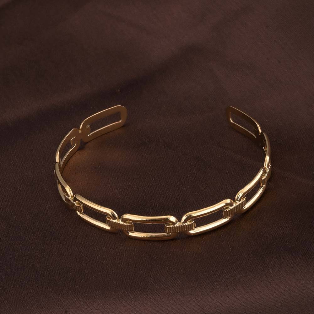 Minimalist Gold Link Bracelet : PMW01BR026