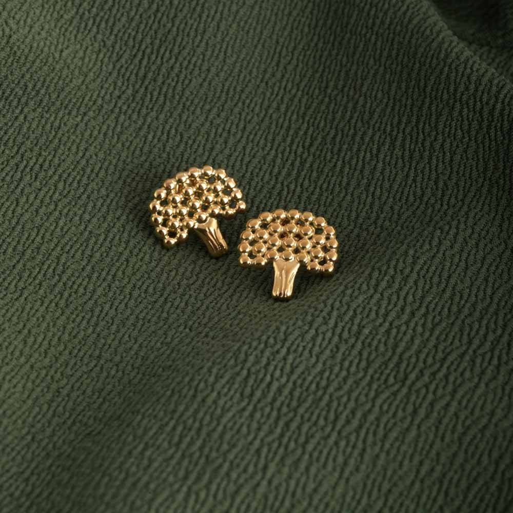 Golden Tree Earrings : PMW01ER004