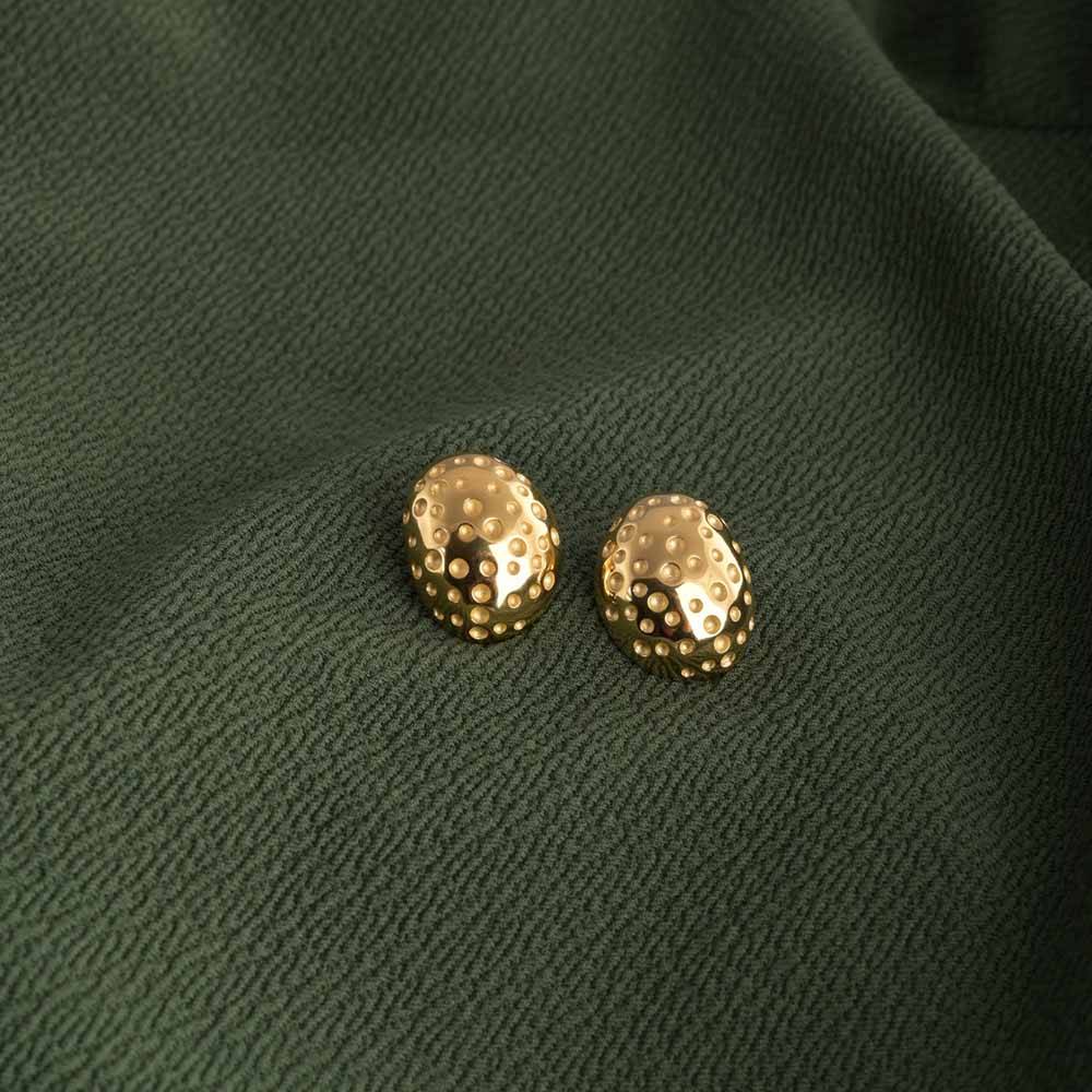 Golden Crater Earrings : PMW01ER014