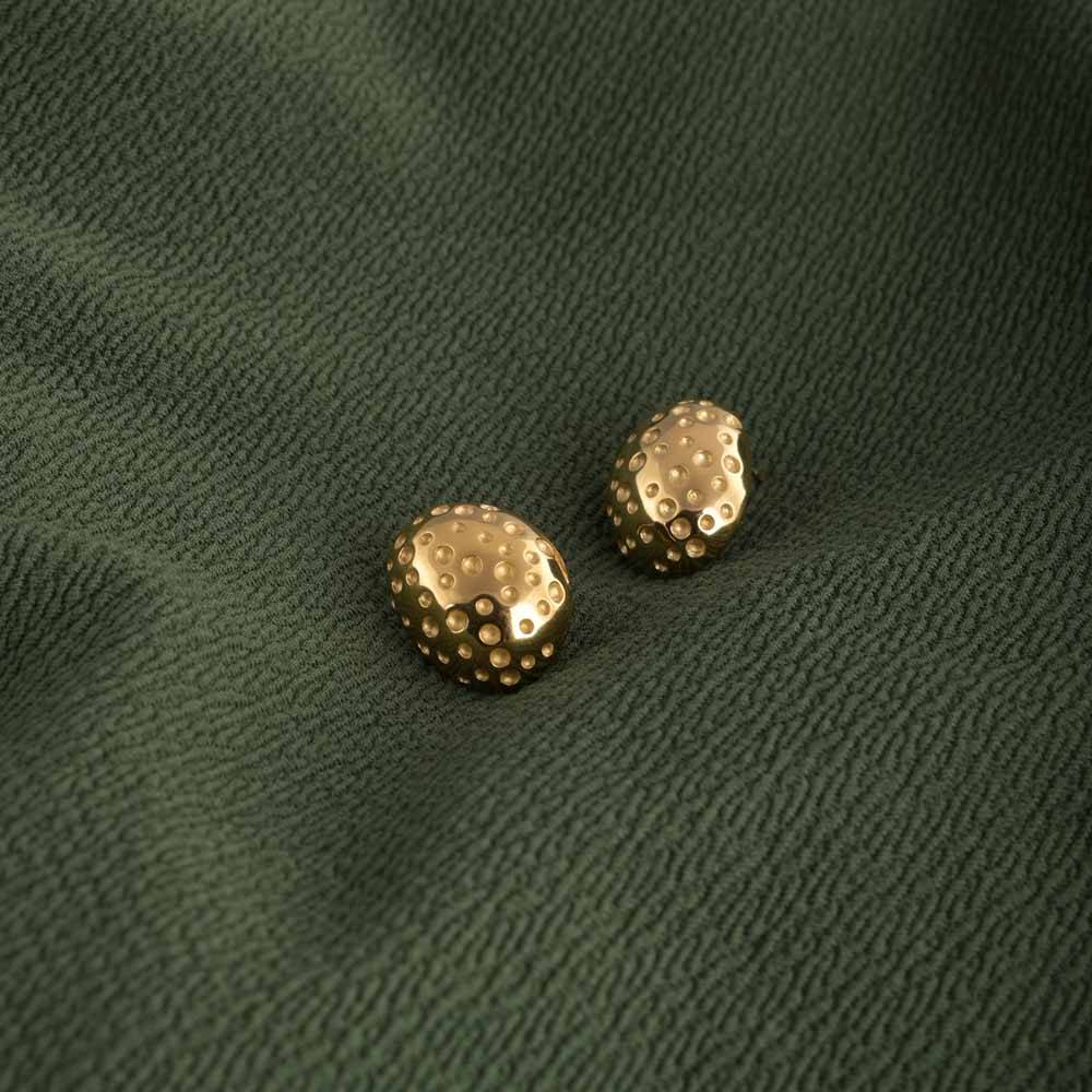 Golden Crater Earrings : PMW01ER014