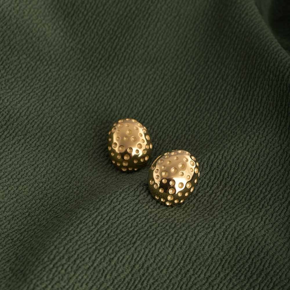 Golden Crater Earrings : PMW01ER014