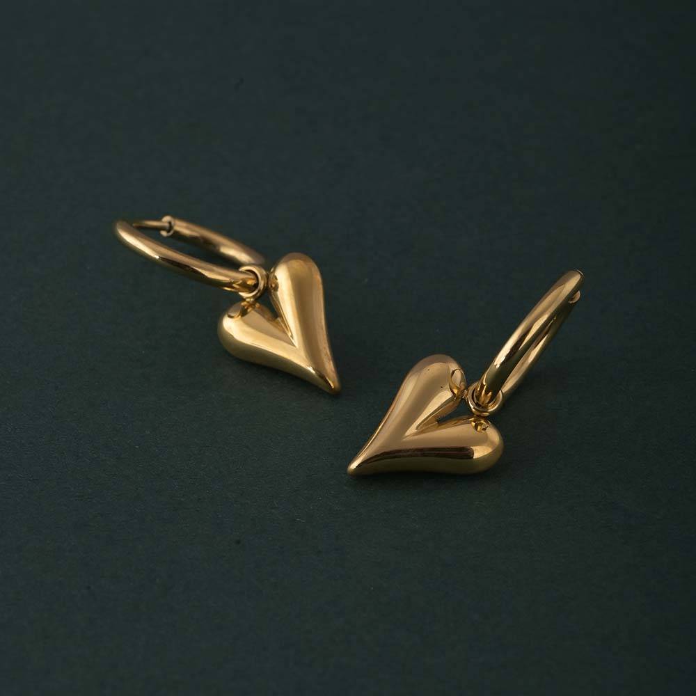 Swaying Heart Earrings : PMW01ER031