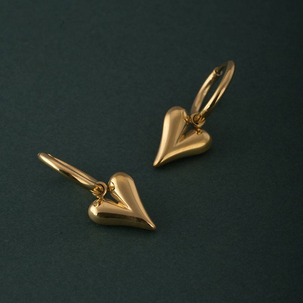 Swaying Heart Earrings : PMW01ER031