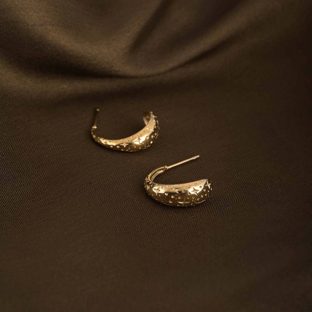 Gilded Curve Earrings : PMW01ER034