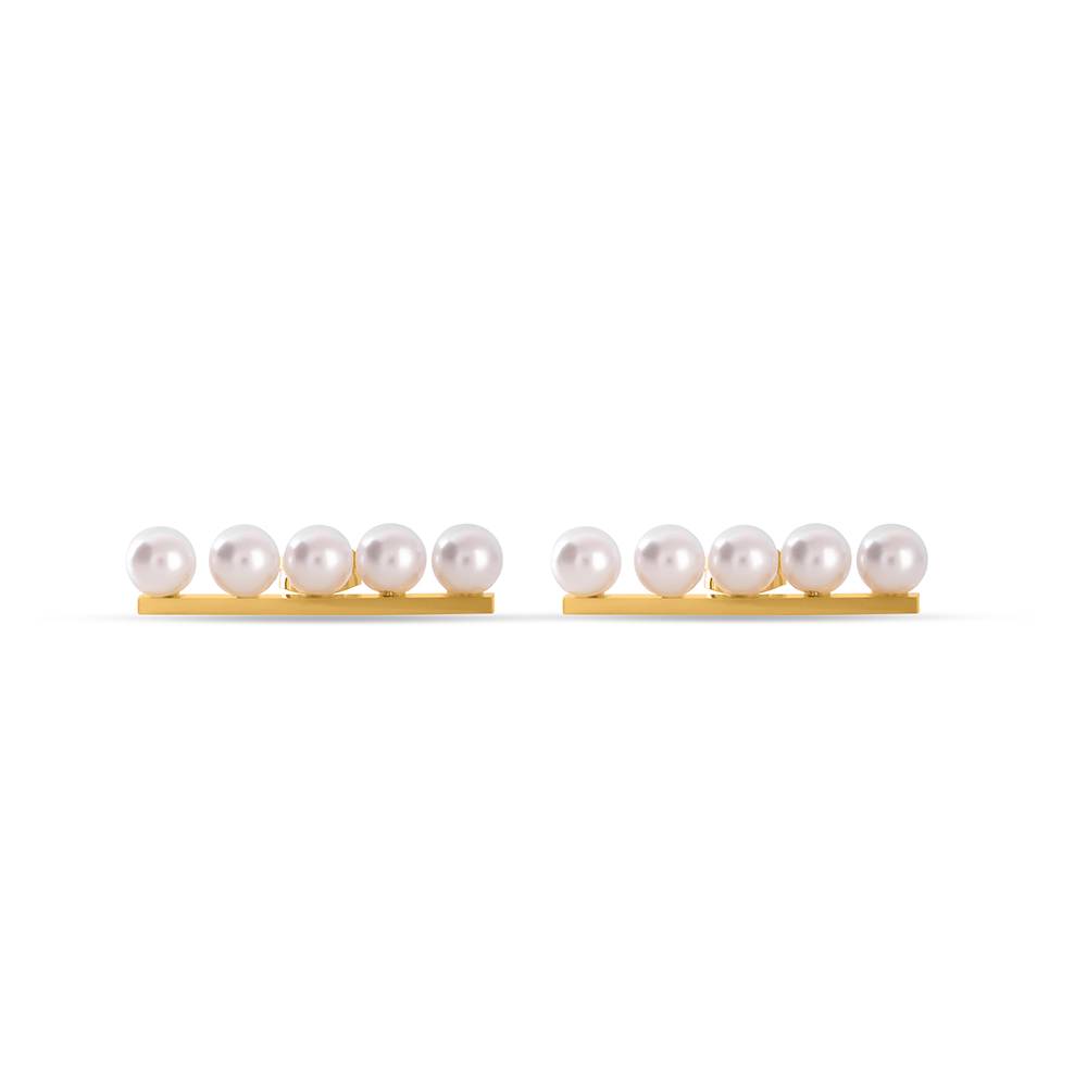 Linear Pearl Earrings : PMW01ER037