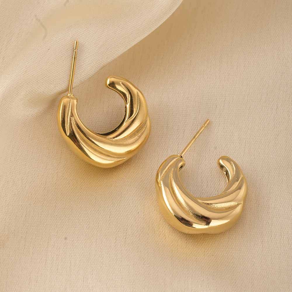 Sleek Swirl Earrings : PMW01ER038