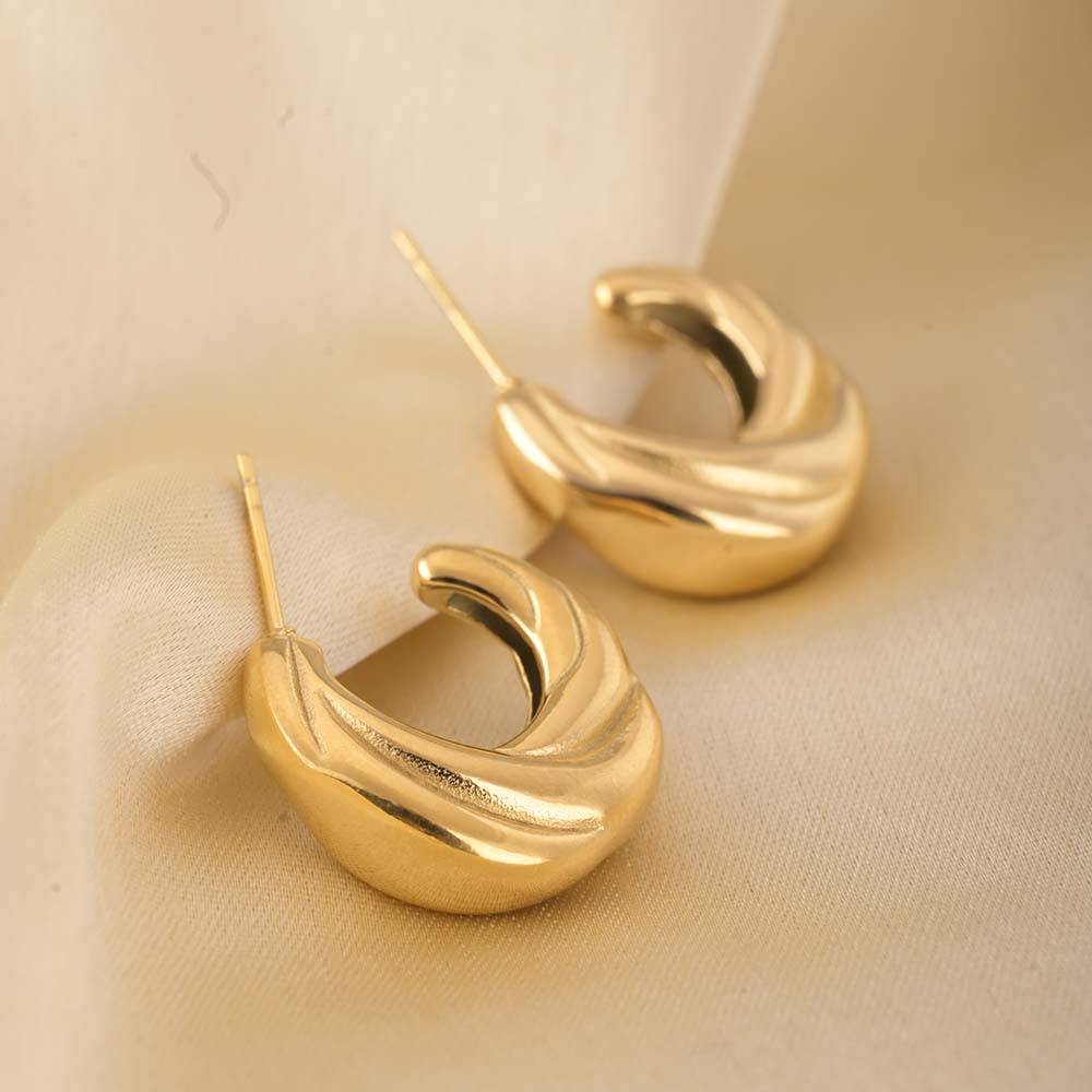 Sleek Swirl Earrings : PMW01ER038