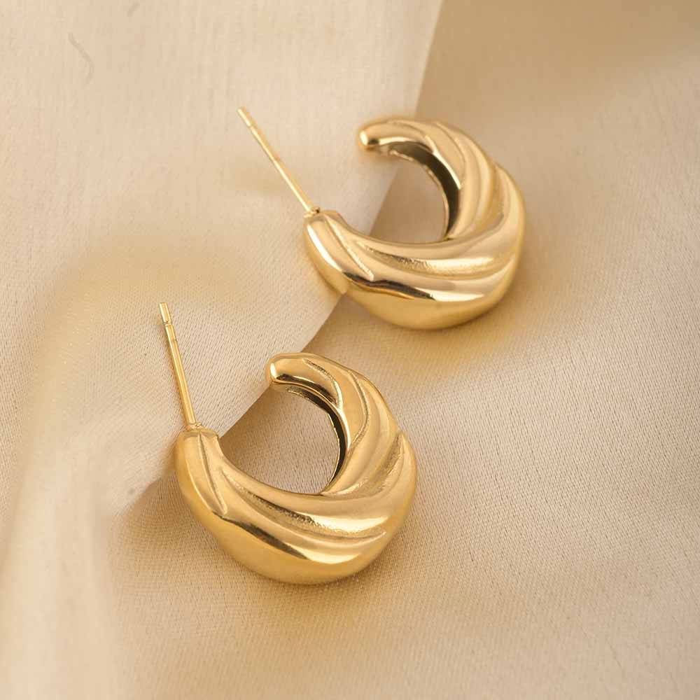 Sleek Swirl Earrings : PMW01ER038