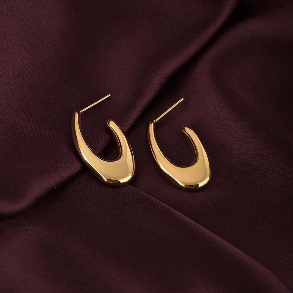 Minimalist Muse Earrings For Womens Waterproof & Anti-Tarnish : PMW01ER064