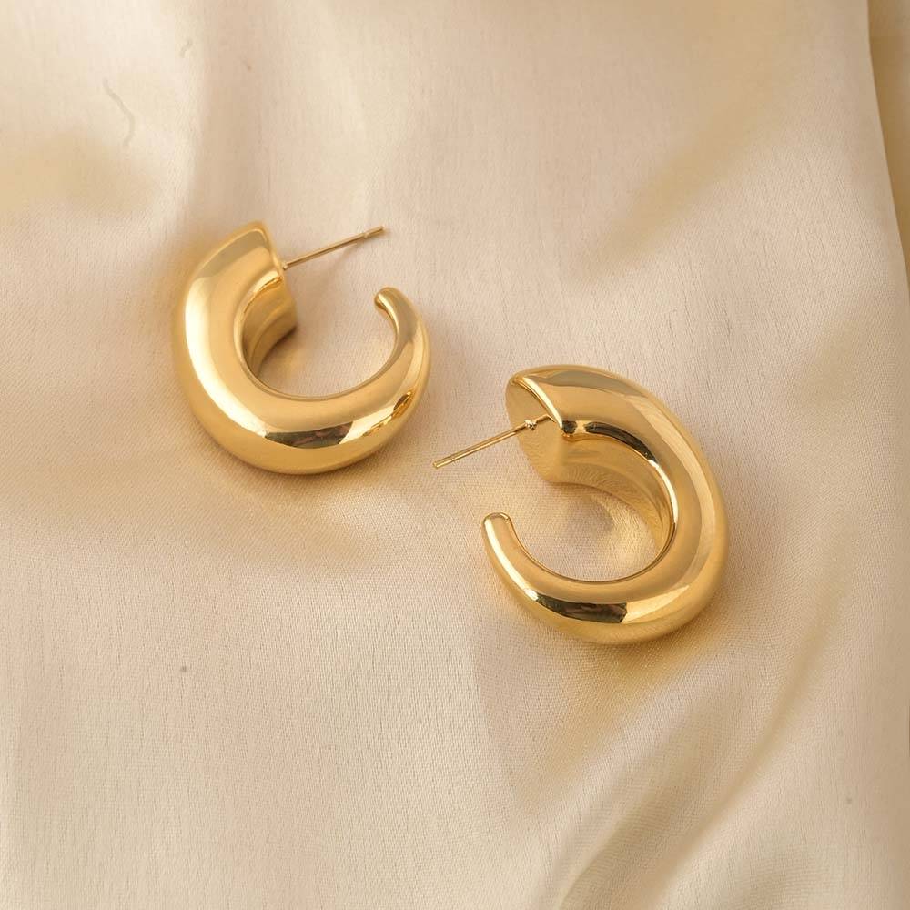 Curved Modernity Earrings : PMW01ER066