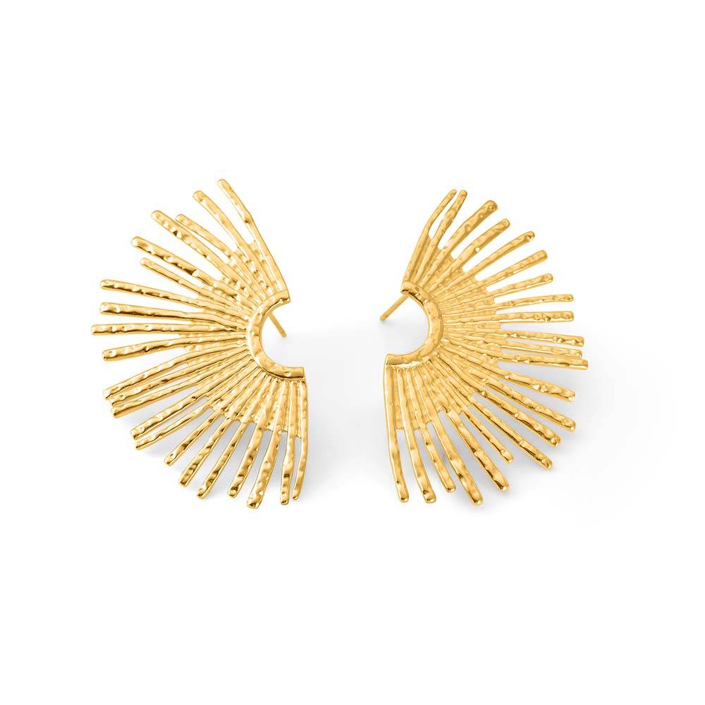 Golden Crown Earrings : PMW01ER095