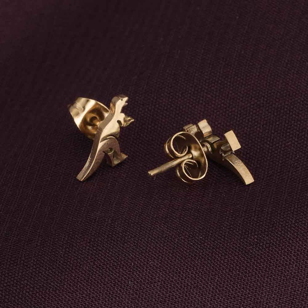 Dino Studs For Womens Waterproof & Anti-Tarnish : PMW01ER114