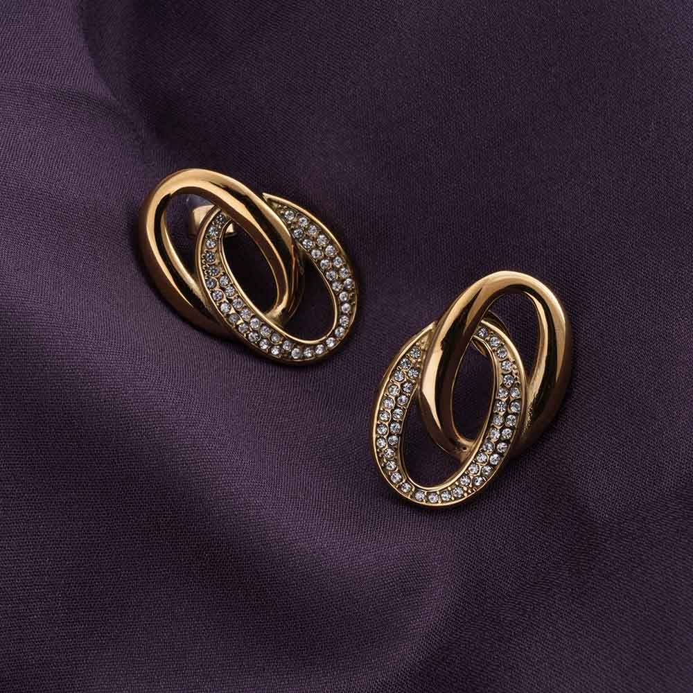 Elegant Interlinked Stud Earrings : PMW01ER175